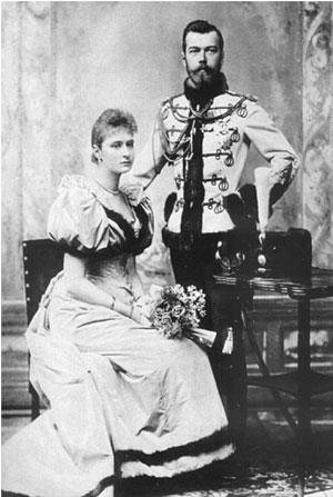 Великий Князь Цесаревич Николай Александрович с невестой Алисой Гессенской